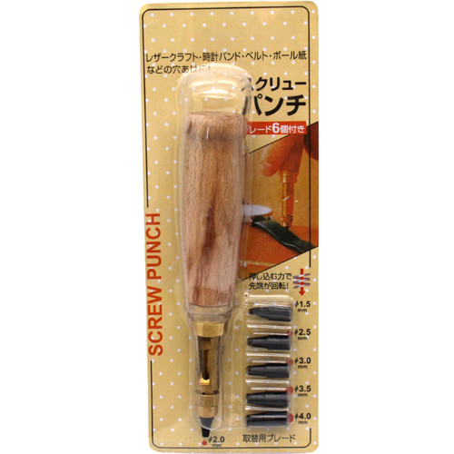 Screw punch with tip - screw,