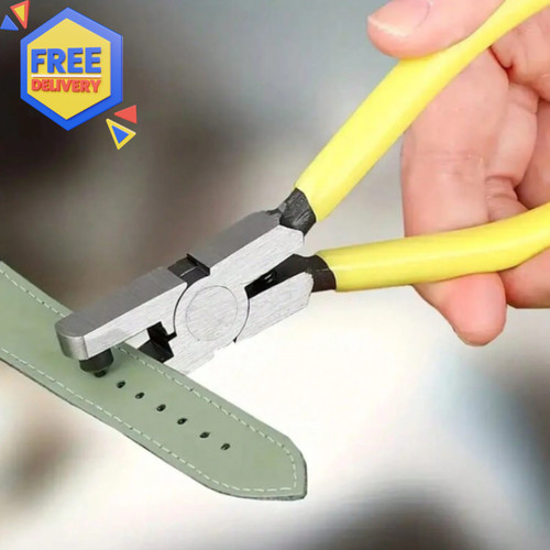 Leather hole punch - hole, pliers