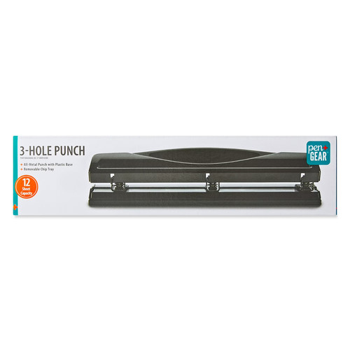 Pen gear hole punch 12 - 3-hole, punch,