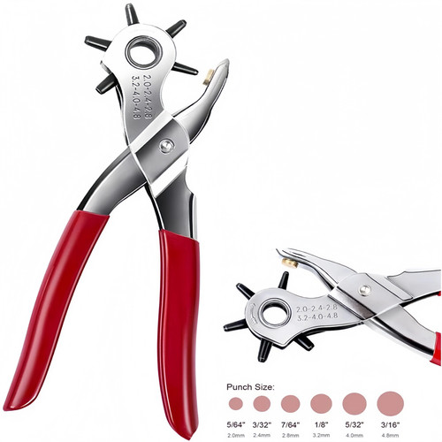 Leather hole punch belt tool - hole,