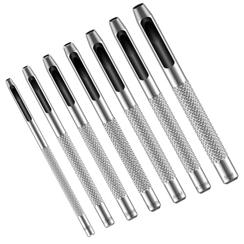 7pcs hollow leather hole punch - hole,