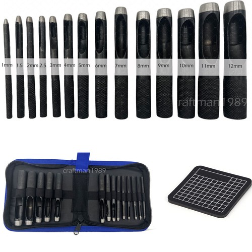 14pcs leather hole - 14pcs, punch