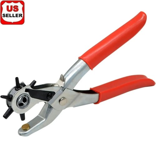 New leather hole punch belt - leather,