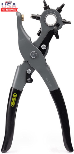 Leather hole punch tool - leather,