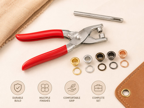 Eyelet plier kit - plier, metal