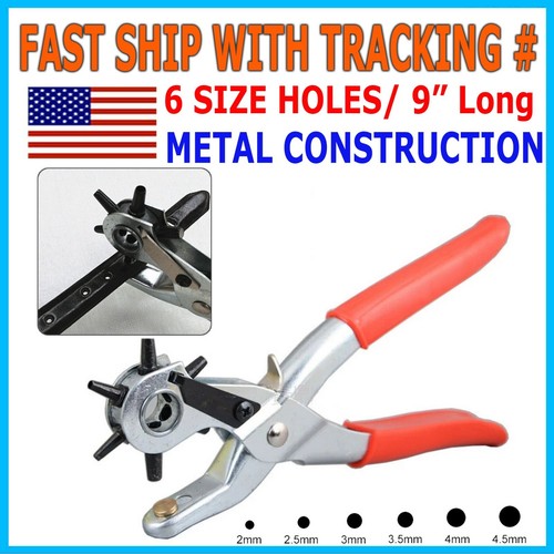 Leather hole punch hand - leather,