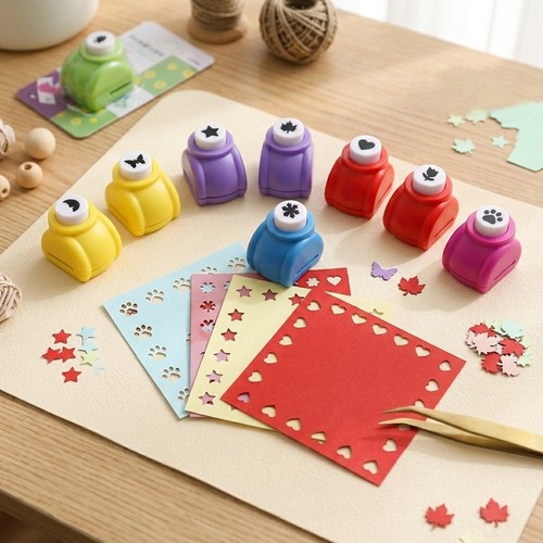 8pcs assorted craft hole - hole, punch