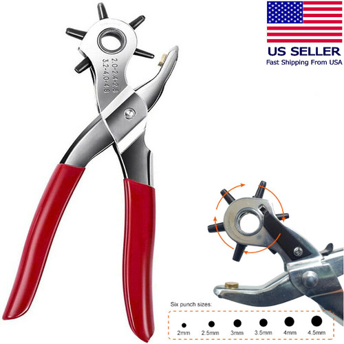 Leather hole punch hand - leather,
